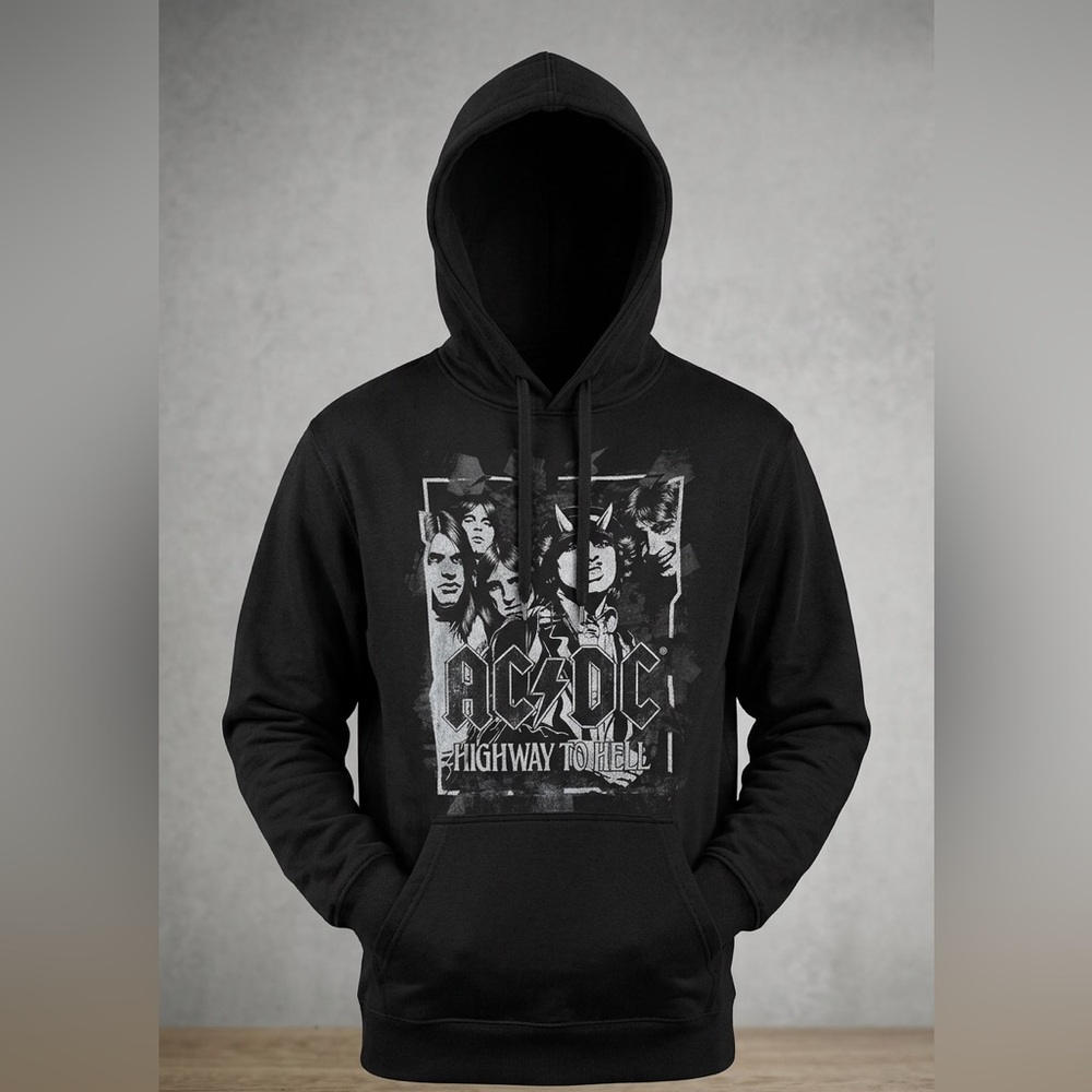 Black Graphic Hoodie